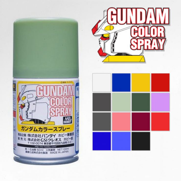 MR. GUNDAM COLOR SPRAY 100ML SERIES (SEMI-GLOSS) – GunplaBox