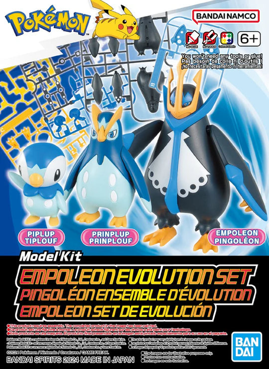 Pokemon Select Series 6 Empoleon Evolution Set Model Kit