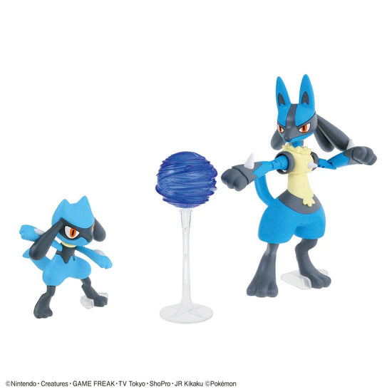 Pokemon Select Series 44 Riolu & Lucario Model Kit