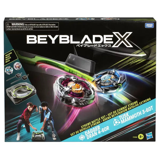 Beyblade X Xtreme Battle Set with Beystadium, 2 Right-Spinning Top Toys, and 2 Launchers