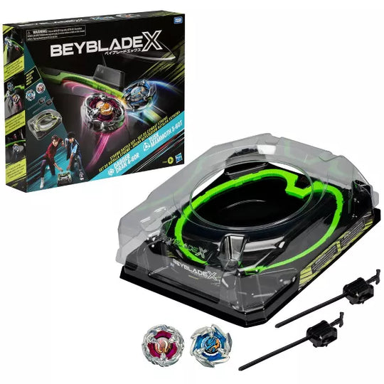 Beyblade X Xtreme Battle Set with Beystadium, 2 Right-Spinning Top Toys, and 2 Launchers