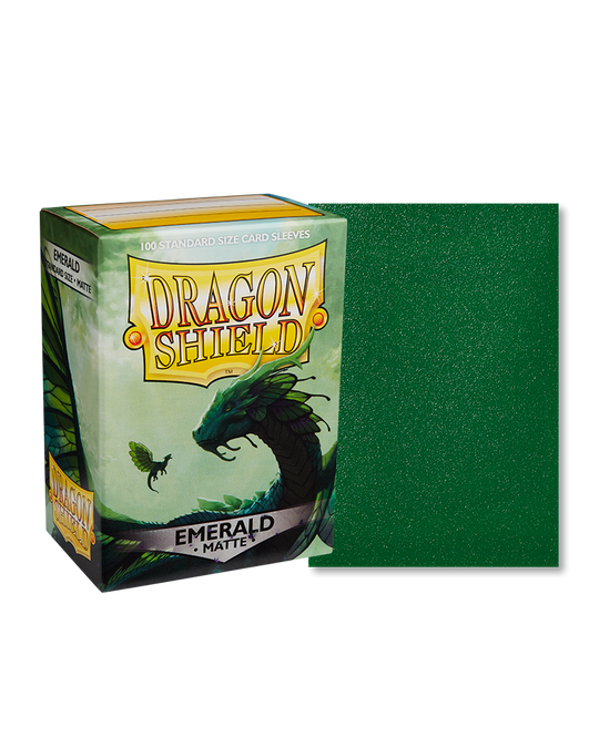 Dragon Shield Matte Emerald 100ct