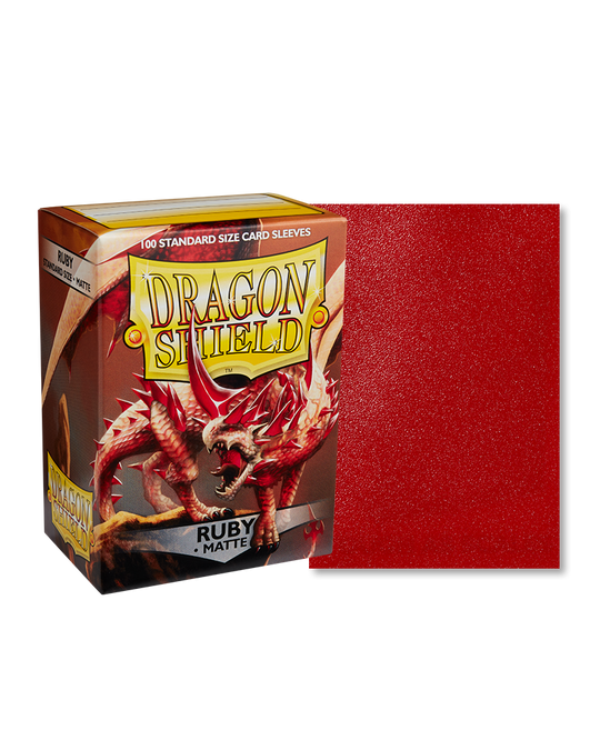 Dragon Shield Matte Ruby 100ct