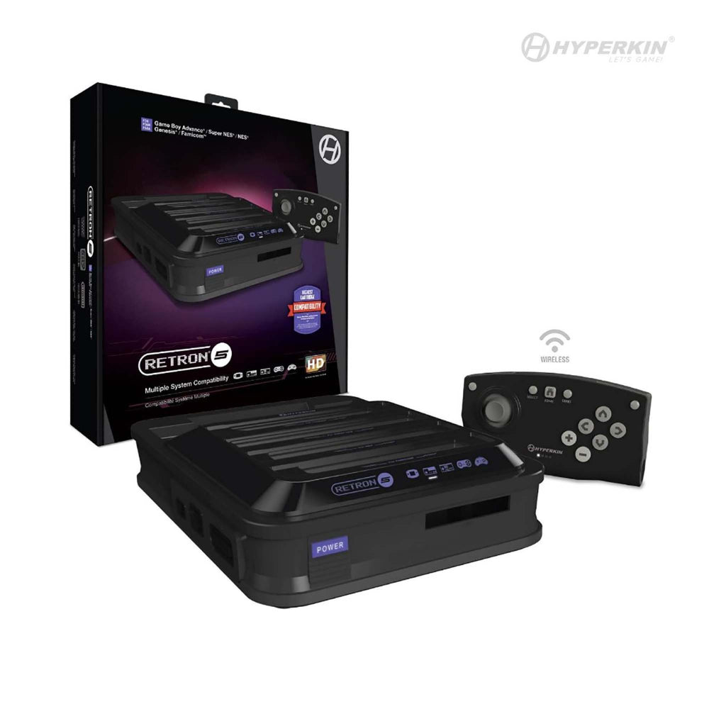 RetroN 5: HD Gaming ConsoleFor: Game Boy Advance® / Game Boy Color® / Game Boy ® / Super NES® / NES® / Super Famicom™ / Famicom™ / Genesis® / Mega Drive™ / Master System®